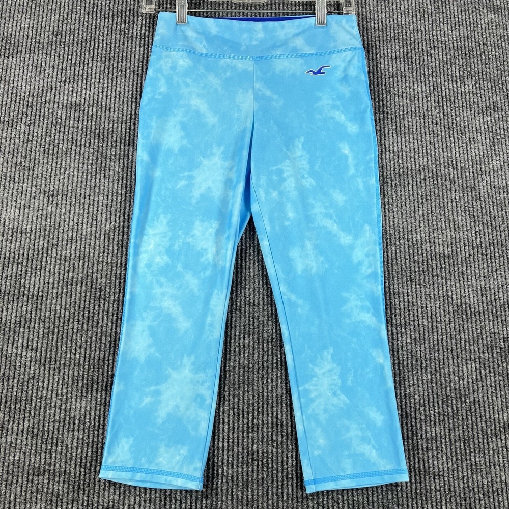 Hollister Sport Leggings Womens Small Blue Capri Athletic Running‎ Training
